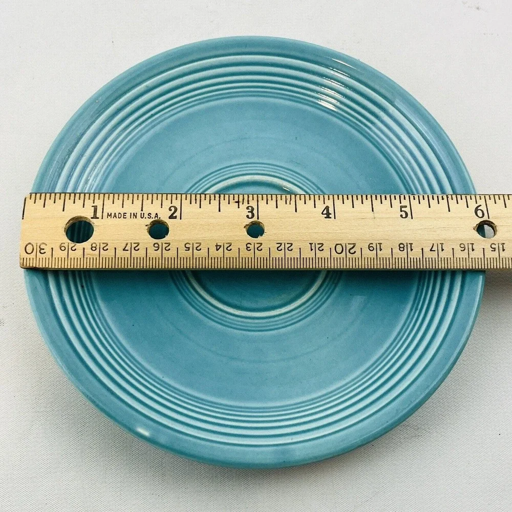 Vintage Fiesta Original Turquoise Saucer HLC Homer Laughlin‎ Fiestaware